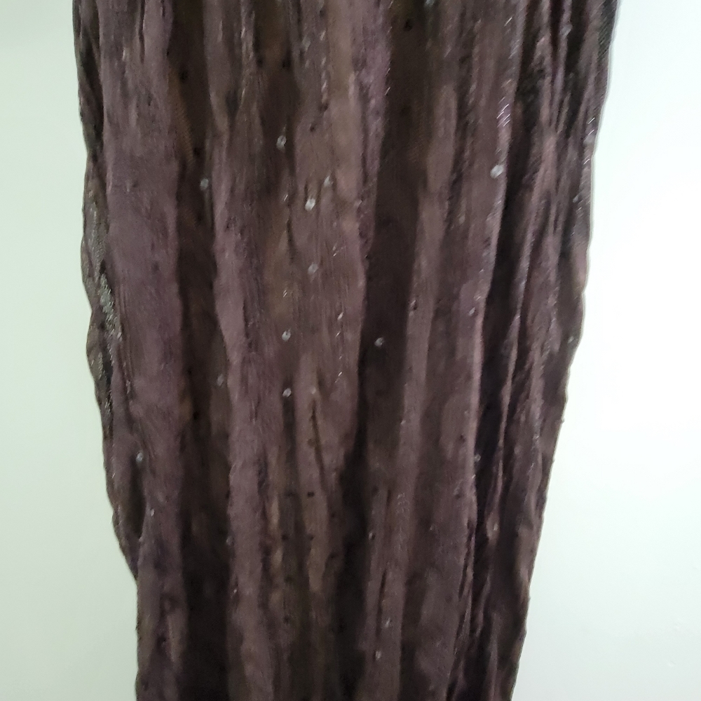 ROMEO & Juliette Couture Seersucker lined crackle maxi dress gown strapless - Picture 6 of 12